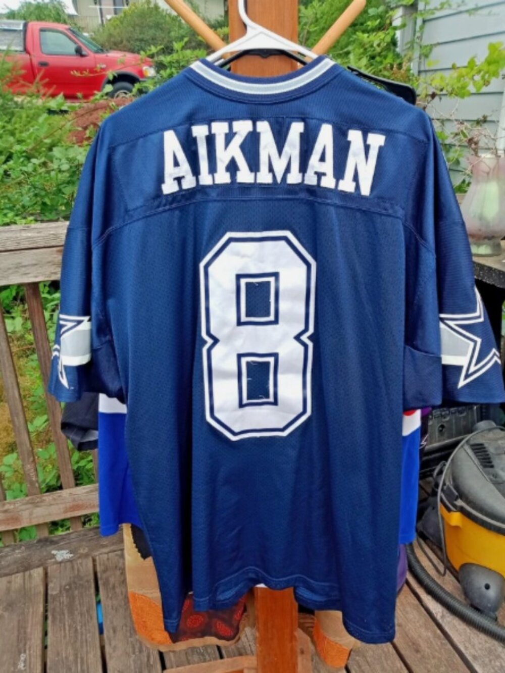 stitched 1990s Dallas Cowboys Troy Aikman NFL jersey Wilson (54 XXL)